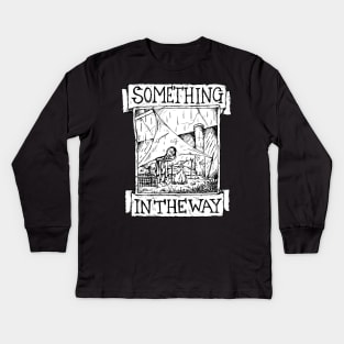 Something in the way - Nirvana - Illustrated Lyrics Kids Long Sleeve T-Shirt